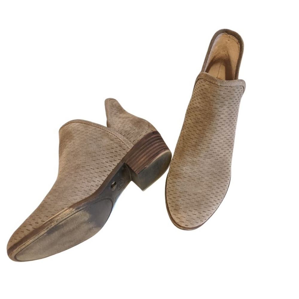 Lucky Brand -Tan Perforated Baley Booties …